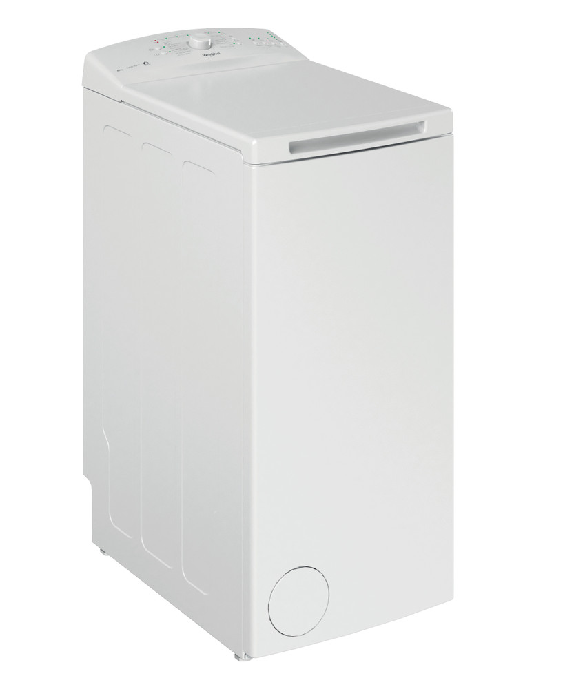 Whirlpool Vaskemaskine Fritstående TDLR 6030L EU/N Hvid Topbetjent D Perspective