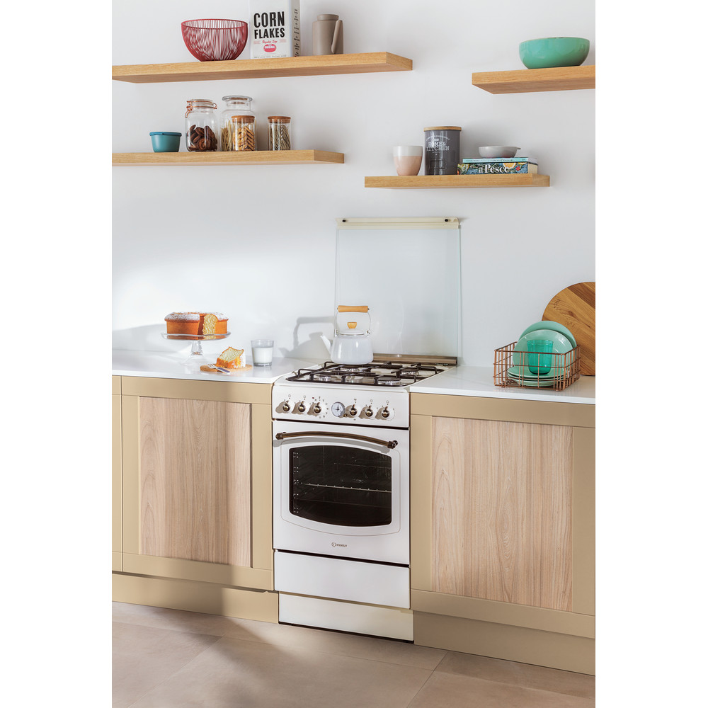 Cucina a gas a libera installazione Indesit: 50 cm
