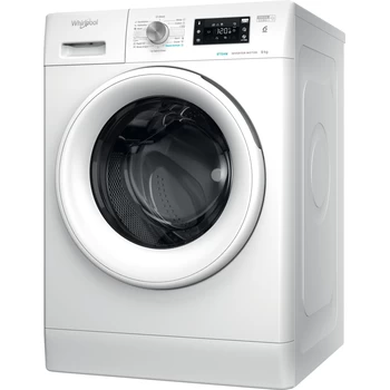 Whirlpool Lave-linge Pose-libre FFB 9469 WV EE Blanc Frontal A Perspective