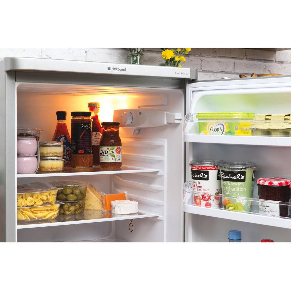Hotpoint First Edition HBD 5515 S Fridge Freezer Silver Hotpoint