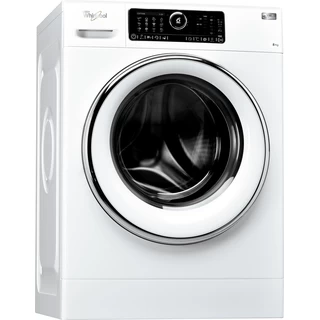 Whirlpool Lave-linge Pose-libre FSCR80420 Blanc Frontal A+++ Perspective