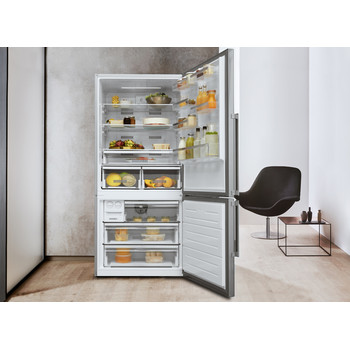 Réfrigérateur Combiné WHIRLPOOL W84BE72X 558 Litres NoFrost - Inox