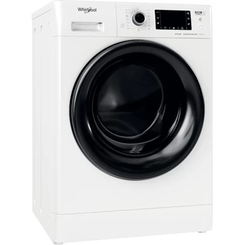 Whirlpool Maşină de spălat rufe cu uscător Independent FWDD 1071682 WBV EU N Alb Încărcare frontală Perspective