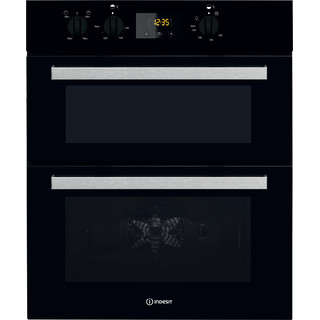 Indesit Double oven IDU 6340 BL Black B Frontal