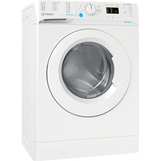Indesit Πλυντήριο ρούχων Ελεύθερο BWSA 61051 W EU N Λευκό Front loader F Perspective