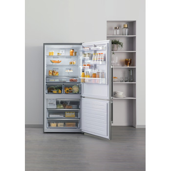 Réfrigérateur congélateur posable Whirlpool: sans givre - W84BE 72 X