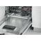 Whirlpool Integrated Dishwasher: in Silver, Slimline - WSIC 3M27 C UK
