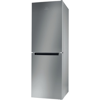 Indesit Kombinovaná chladnička s mrazničkou Volně stojící LI7 S2E S Stříbrný 2 doors Perspective