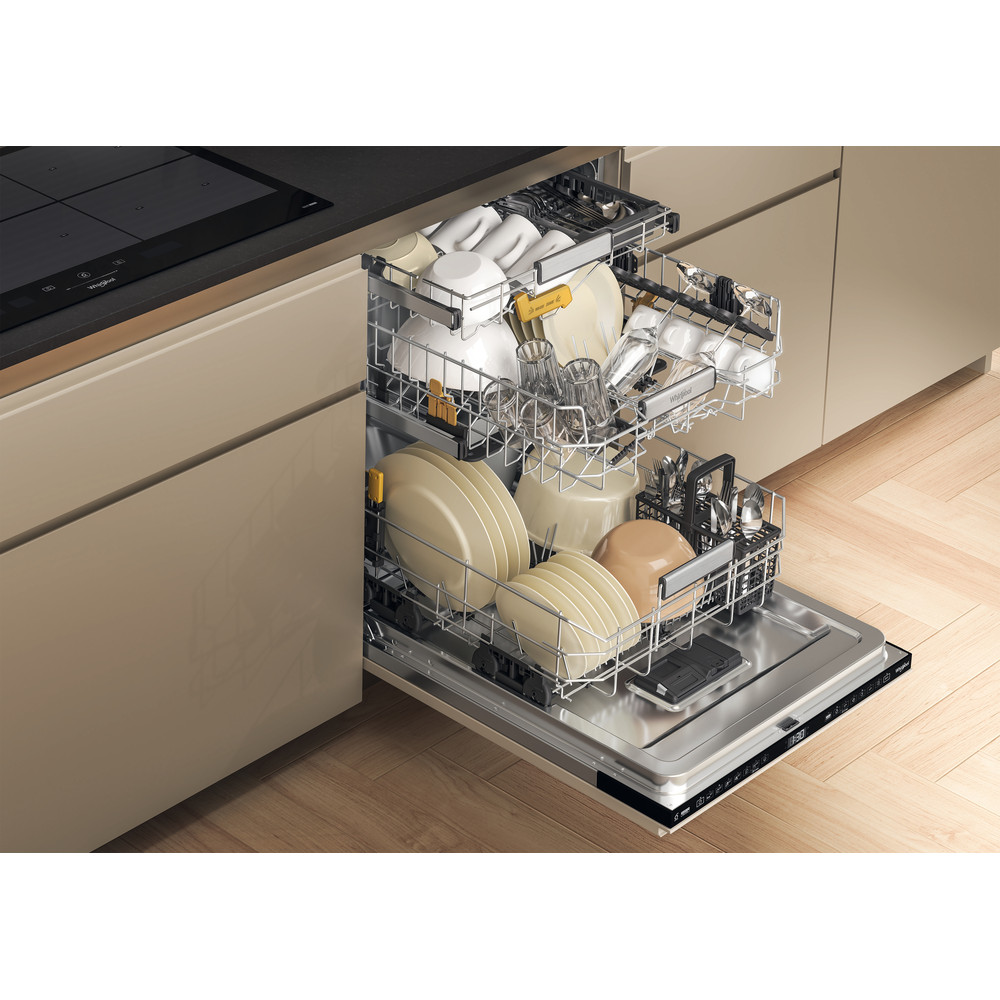 Whirlpool w8i hf58 tu uk built in 14 place setting dishwasher