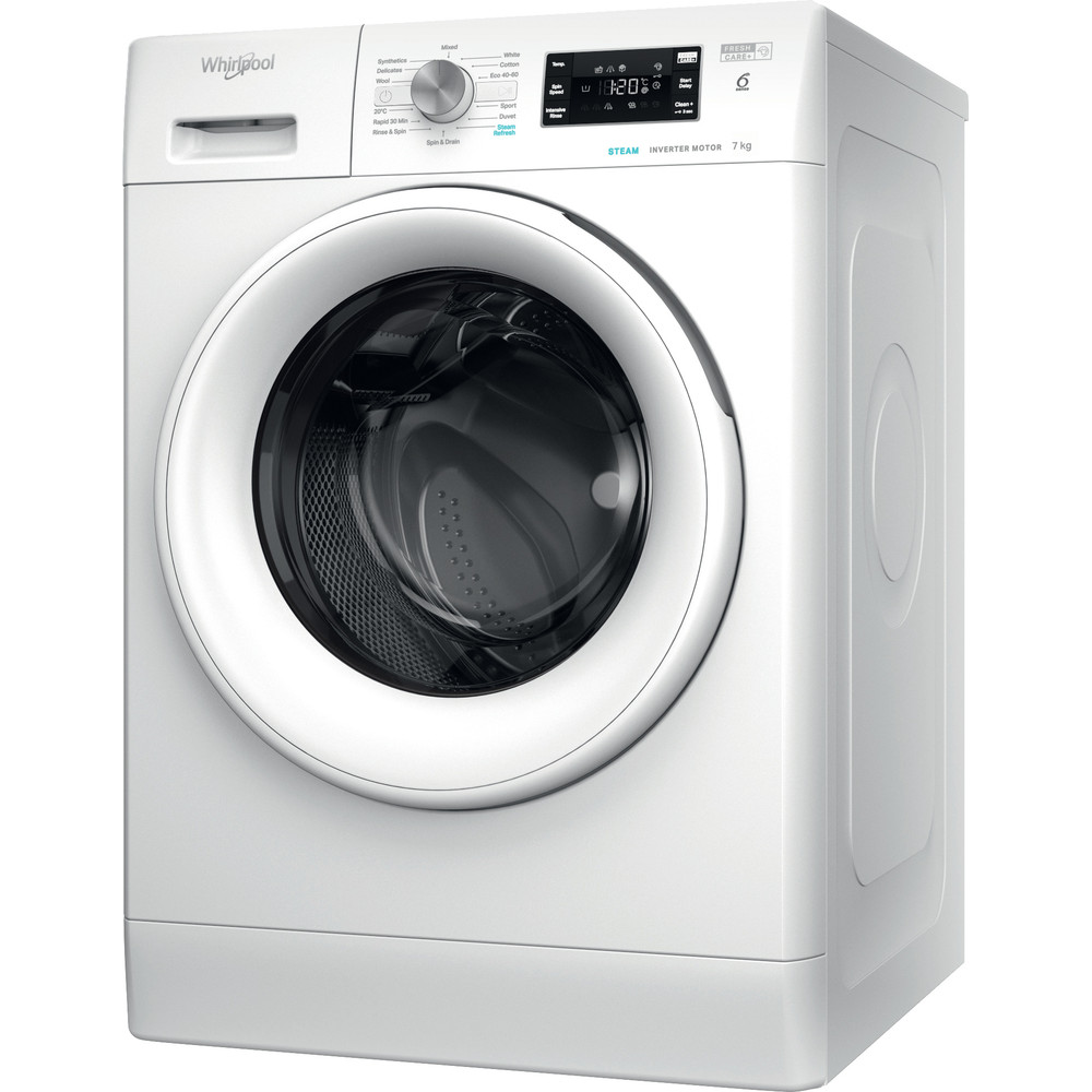 FreshCare FFB 7438 WV UK Washing Machine 1400rpm - White - Whirlpool UK