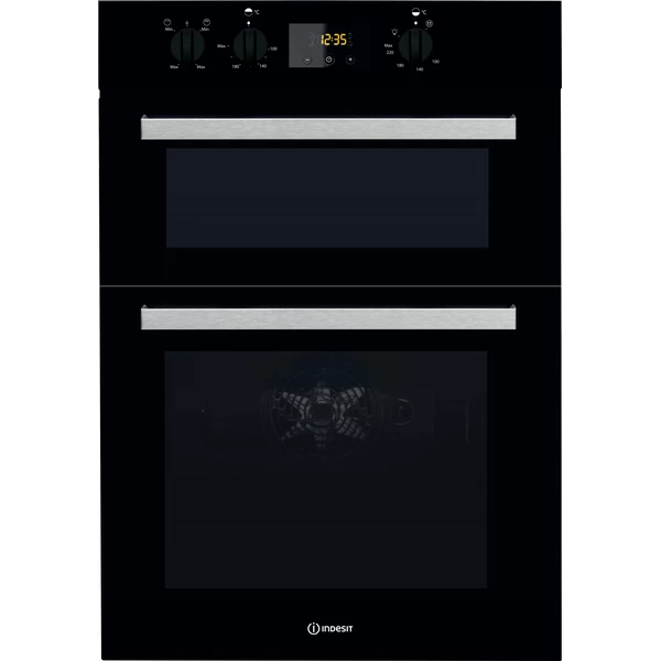 Indesit Double oven IDD 6340 BL Black A Frontal