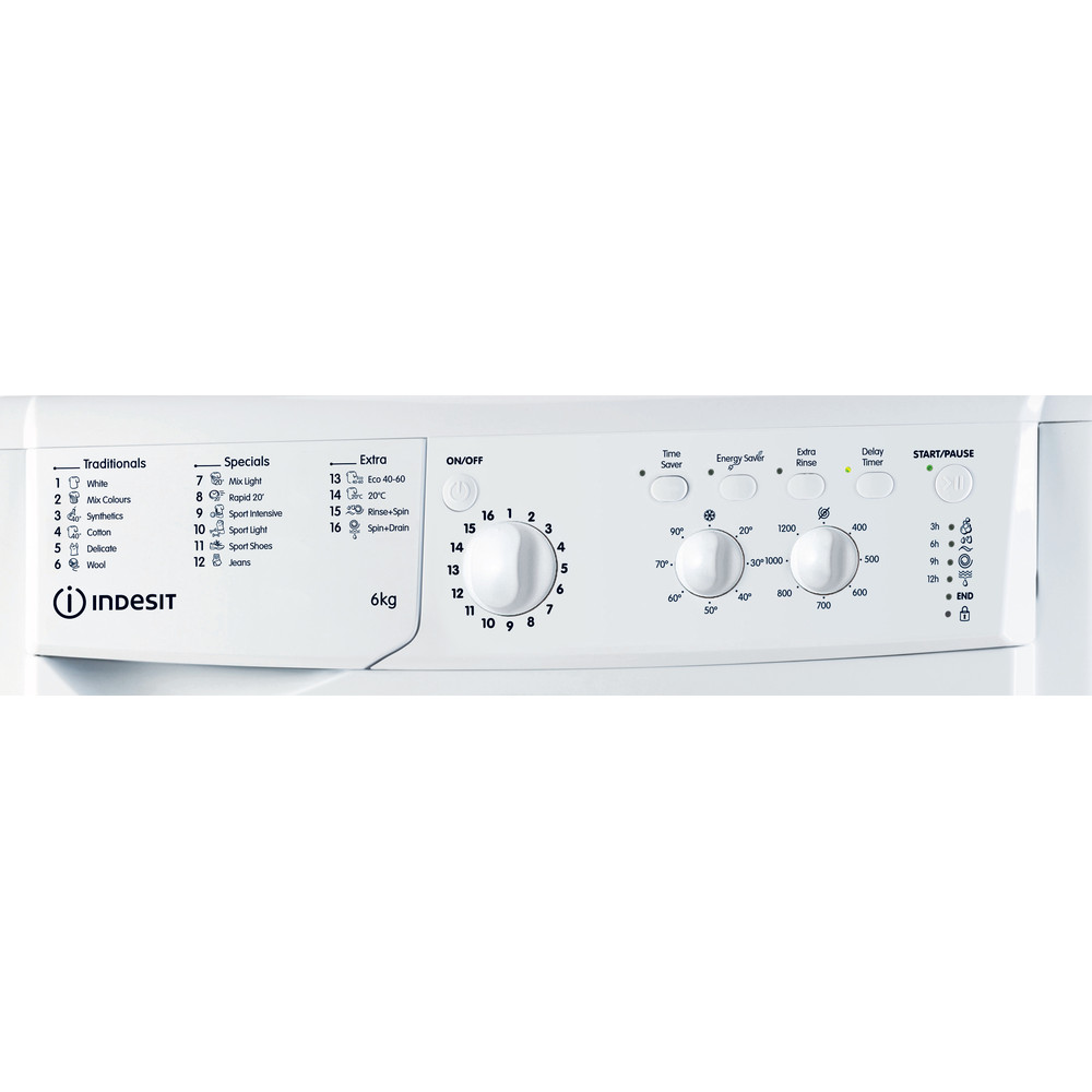 Freestanding Washing Machine Indesit IWSC 61251 W UK N | Indesit UK