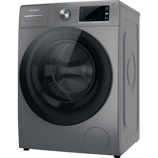Whirlpool Skalbimo mašina Laisvai pastatomas W6 W945SB EE Sidabrinė Pakraunama iš priekio B Perspective