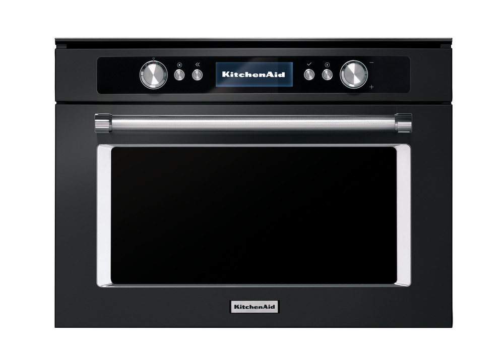 BLACK STAINLESS STEEL KOMBI-MIKROWELLENOFEN, 45 CM - NEU KMQCXB 45600