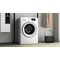 Whirlpool Kuivaava pesukone Vapaasti sijoitettava FFWDD 1076258 SV EE Valkoinen Edestä täytettävä Perspective