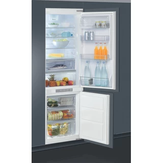Whirlpool Combinación de frigorífico / congelador Encastre ART 883/A+/NF Blanco 2 doors Perspective open