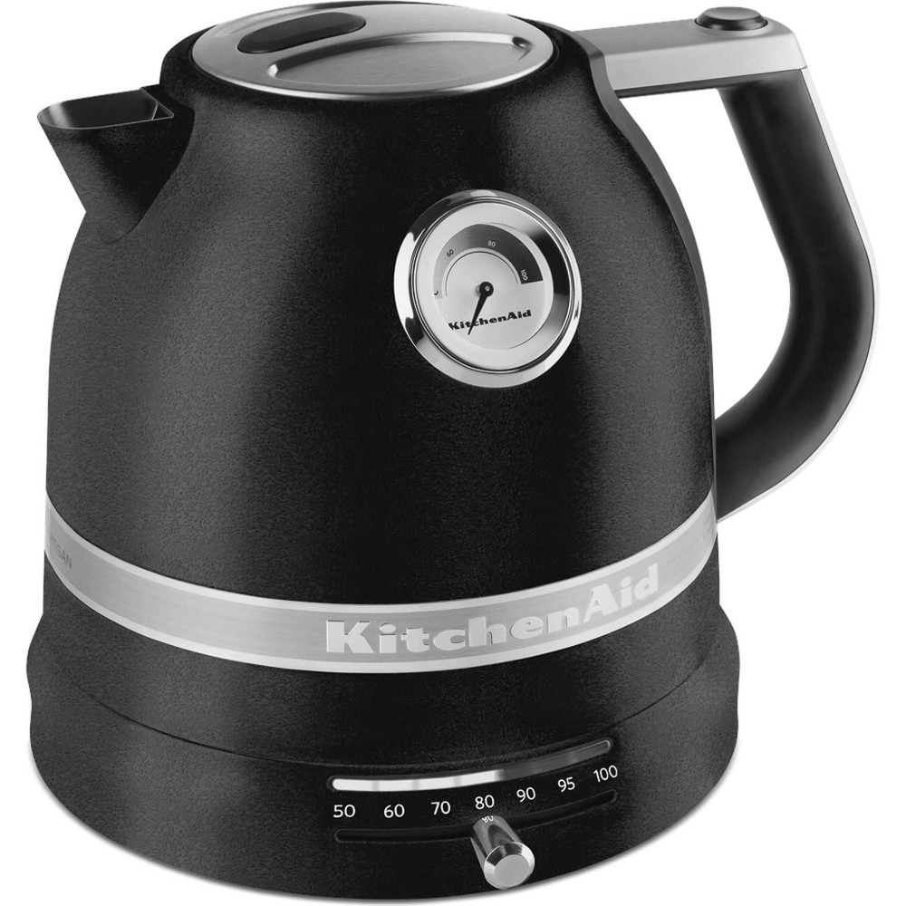 Variable Temperature Kettle 1.5L Artisan Cast iron black KitchenAid UK