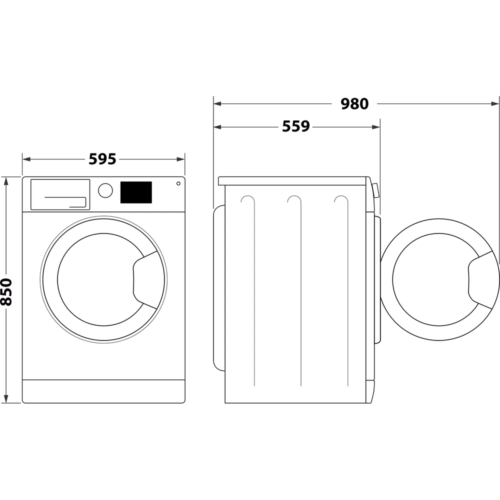 Máquina de Lavar e Secar Roupa de Livre Instalação (8 kg / 5 kg