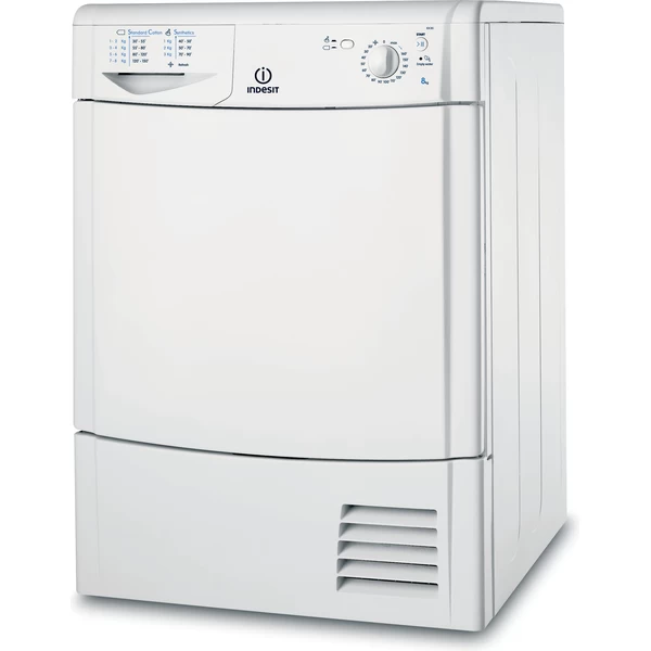 Indesit Dryer IDC 85 (GCC) White Perspective