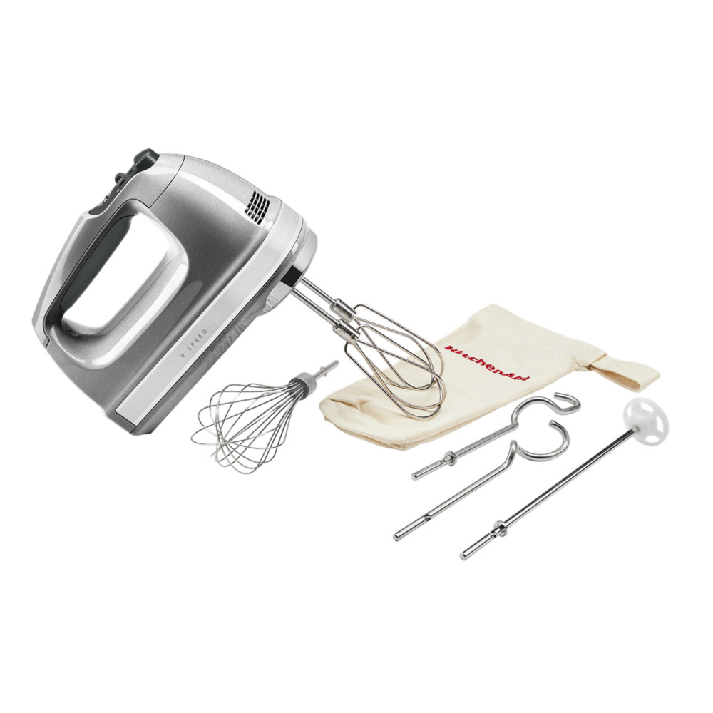 HAND MIXER 9 SPEED Contour Silver KitchenAid UK