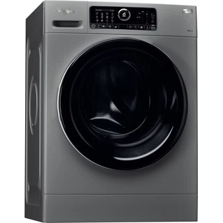 Whirlpool Washing machine Freestanding FSCR10432 S Silver Front loader A+++ Perspective
