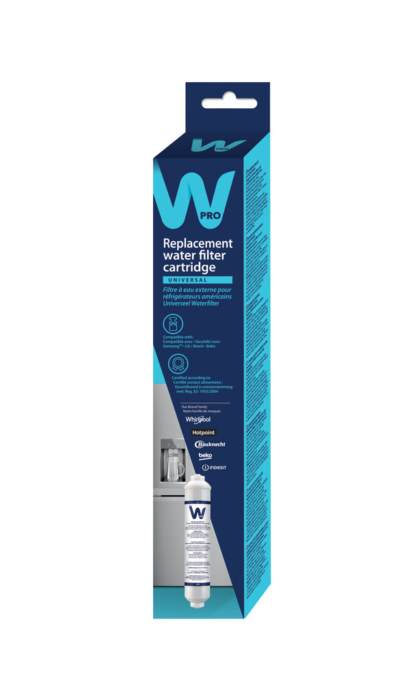 WPRO USC100 esterno Inline Filtro acqua per frigorifero congelatore Beko Baumatic
