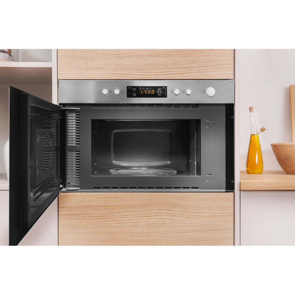 Indesit Aria MWI 3213 IX Builtin Microwave in Stainless Steel MWI