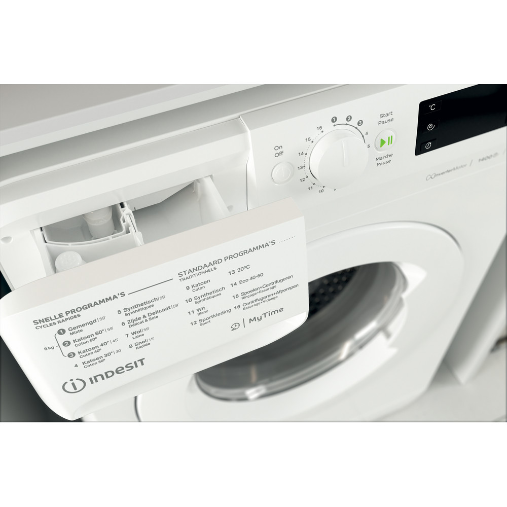Vrijstaande wasmachine Indesit MTWE 81483 W BE | Indesit NL