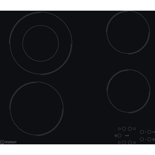 Indesit Варильна поверхня RI 260 C Чорний Radiant vitroceramic Frontal