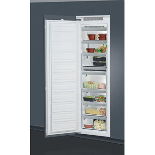 Whirlpool Freezer Built-in AFB 1843 A+.1 White Perspective open
