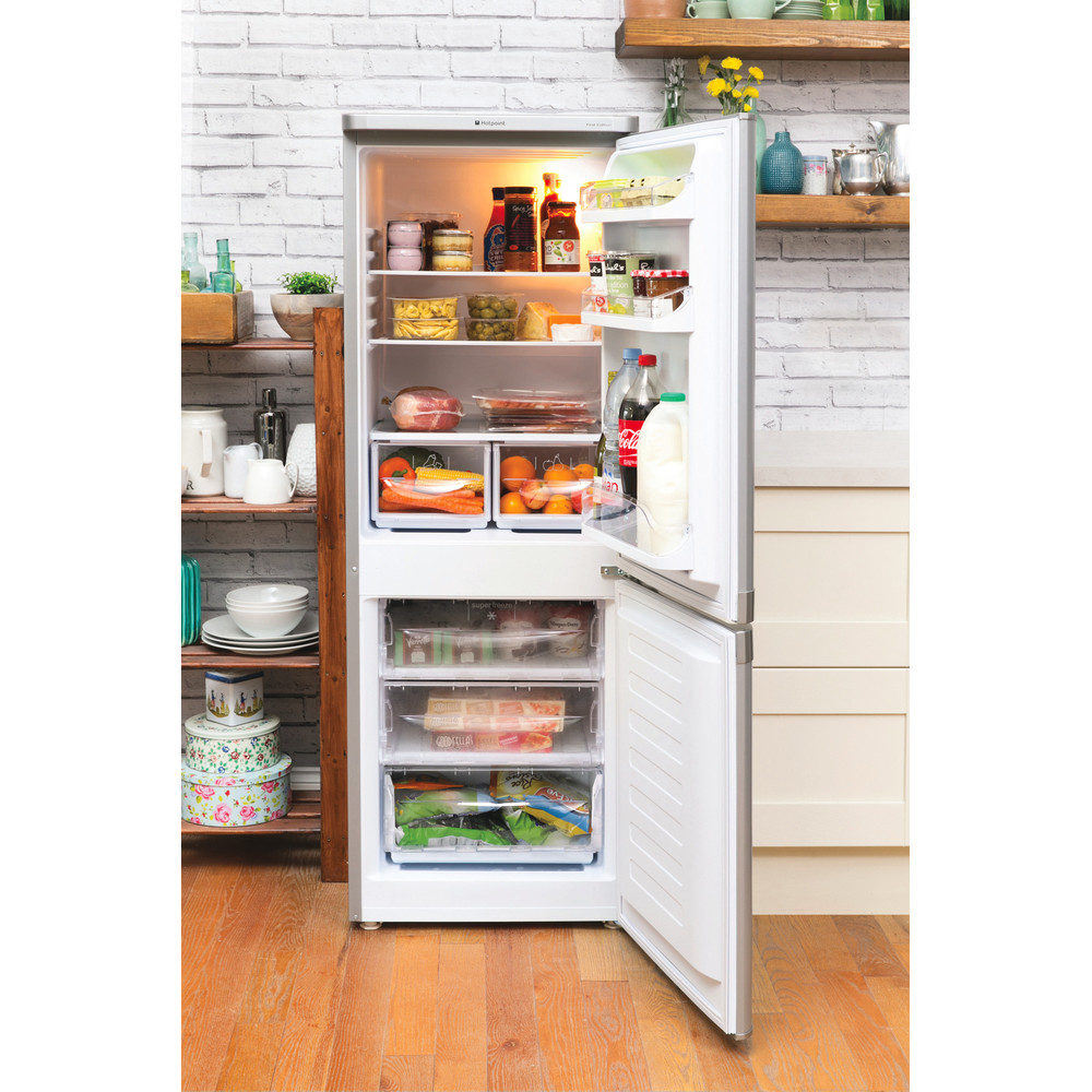 Hotpoint First Edition HBD 5515 S Fridge Freezer Silver Hotpoint Hotpoint First Edition HBD 5515 S Fridge Freezer Silver Hotpoint