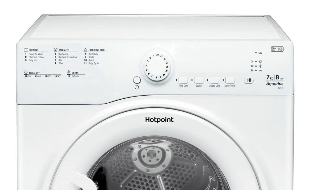 Hotpoint Air-vented Tumble Dryer: Freestanding, 7kg - TVFS 73B GP.9 UK ...