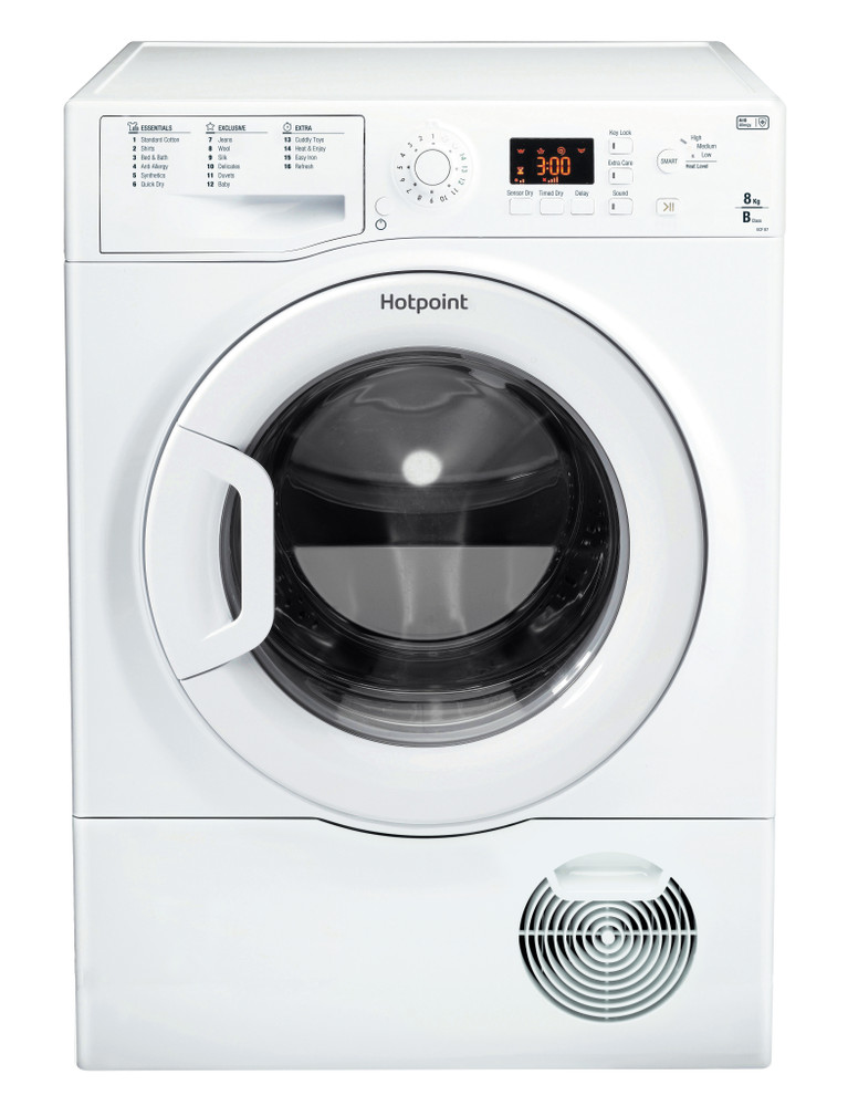 Hotpoint Condenser Tumble Dryer: Freestanding, 8kg - ECF 87BP UK | Hotpoint