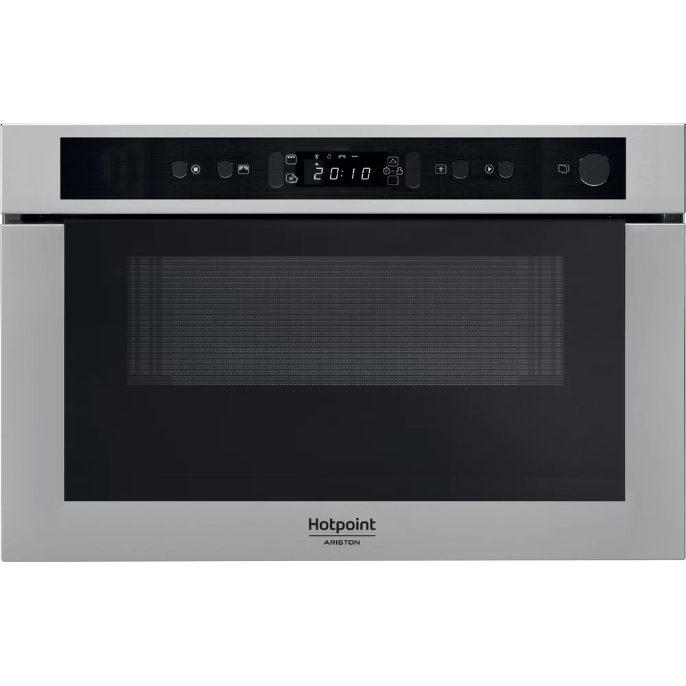 Hotpoint_Ariston Four micro-ondes Encastrable MN 413 IX HA Acier inoxydable Electronique 22 Micro-ondes + gril 750 Frontal
