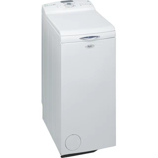 Whirlpool Tvättmaskin Fristående AWEco 9644 White Top loader A++ Perspective