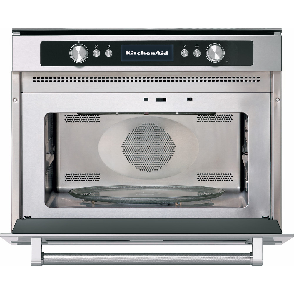 Kitchenaid Four micro-ondes Encastrable KMMGX 45600 Acier Electronique 40 MO + fonction grill 900 Frontal open