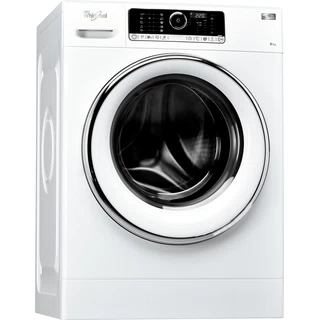 Whirlpool Maşină de spălat rufe Independent FSCR90425 Alb Încărcare frontală A+++ Perspective