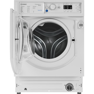 Indesit Máquina de lavar e secar roupa Encastre BI WDIL 861284 EU Branco Carga Frontal Frontal
