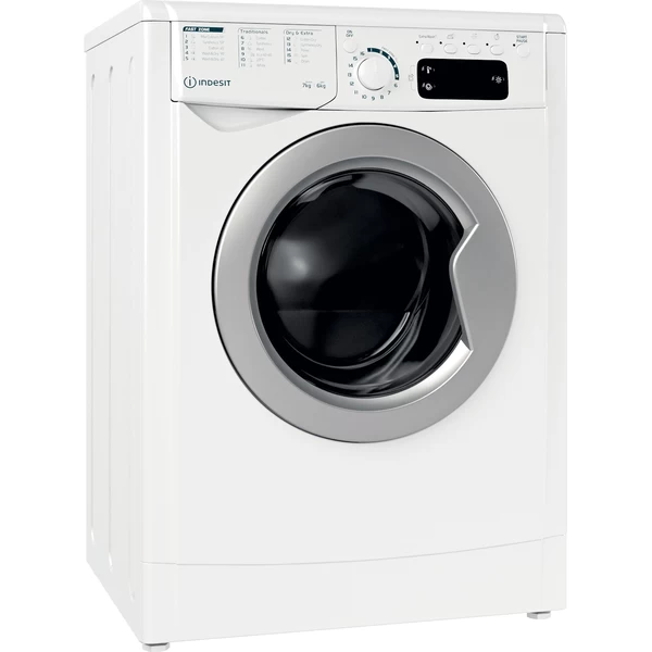 Indesit Mašina za pranje i sušenje veša Samostojeći EWDE 761483 WS EE N Bijela prednje punjenje Perspective