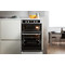 Whirlpool AKL 309 IX Built-in Double Oven in Inox and Black