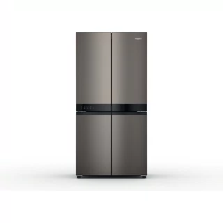 Hotpoint Side-by-Side Free-standing HQ9 U2BL G Black/Inox Frontal