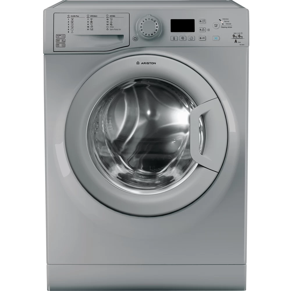 Ariston Washer dryer Free-standing FDG 9640S EX Silver Front loader Frontal