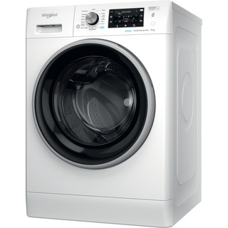 Whirlpool Washing machine Free-standing FFD 9458 BSV UK N White Front loader B Perspective