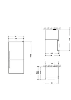 Réfrigérateur Congélateur Posable Whirlpool: Sans Givre - W84BE 72 X ...