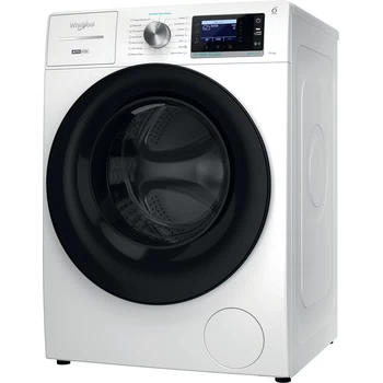 Whirlpool Lave-linge Pose-libre W8 09AD SILENCE EE Blanc Frontal A Perspective