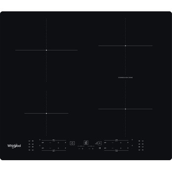 Whirlpool Table de cuisson WB B8360 NE Noir Induction vitroceramic Frontal