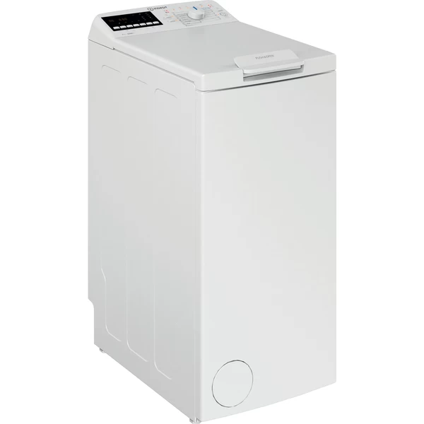 Indsit Maşină de spălat rufe Independent BTW B7220P EU/N Alb Încărcare Verticală E Perspective
