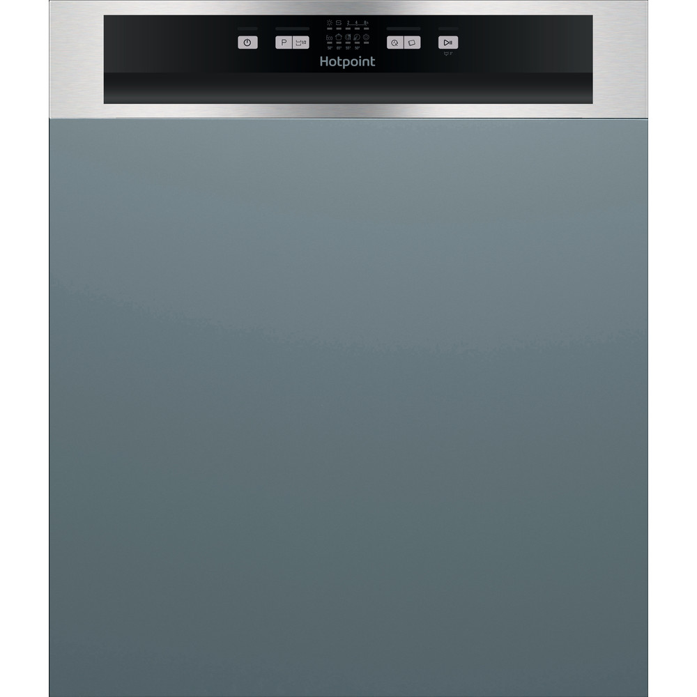 Hotpoint Semi Integrated Dishwasher Full Size Inox Color Hbc 2b19 X Uk Hotpoint Ie