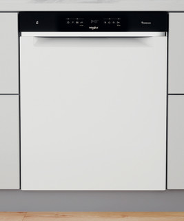 Whirlpool-opvaskemaskine: hvid farve, fuld størrelse - WUO 3O41 PLG