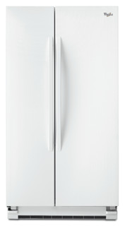 ثلاجة ويرلبول أمريكية بأبواب متجاورة: لون أبيض - 5WRS25KNBW